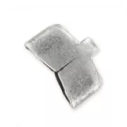 Terminator for lace 10 mm Old Silver tone x5
