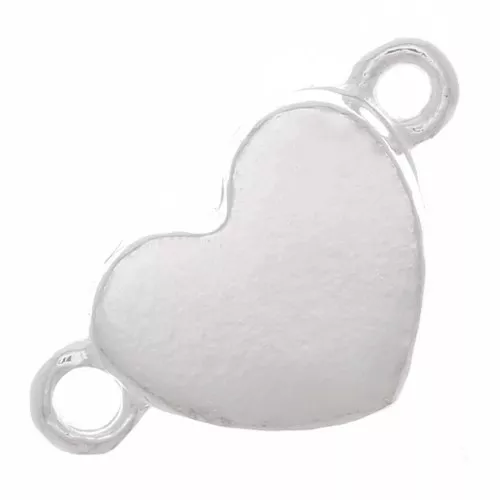 6mm 925 Sterling Silver Magnetic Heart Clasp x1