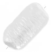 16x9 mm Rectangular beads imitation freshwater pearl - White pearl x20