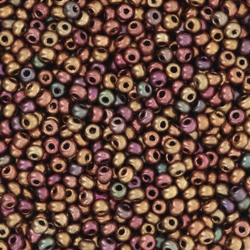 Preciosa Seed beads 11/0 2 mm - Metallic Iris Satin x20g