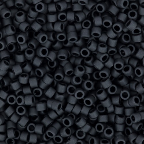 Toho Treasures 1.8 mm TO1T49F - Opaque Jet Mat x8g