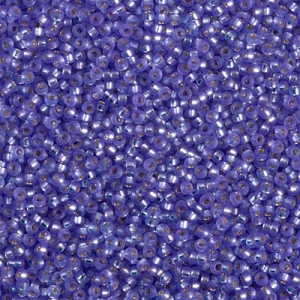 Miyuki Seed beads 15/0 1654 - Dyed SF Purple Silverline