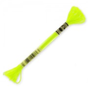 DMC Mouliné Effet Lumière Neon Yellow (E980) Embroidery Thread, 8 m