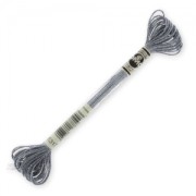 Embroidery thread DMC Mouliné Effet Lumière Dark Silver (317) x8|raw }}