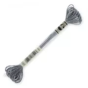 DMC Mouliné Effet Lumière Dark Silver (E317) Embroidery Thread, 8 m