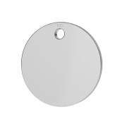 10mm 925 Sterling Silver Medal charm to be engraved x1|raw }}