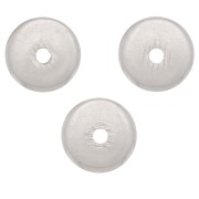 5x1mm Heishi beads - flat drilled discs - Silver Tone x10|raw }}