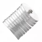 5x0.5mm Heishi Disc Beads - Flat Drilled Discs - Silver Tone x50