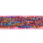Ruban pailleté 10 mm Multicolore x 2m