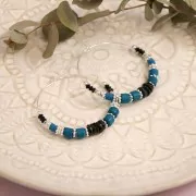 4x1mm Heishi Round Beads - Flat Drilled Discs - Silver Tone x10