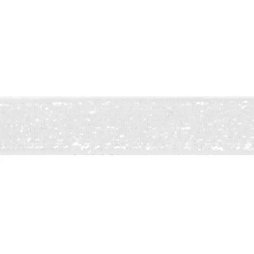 Ruban pailleté 10 mm Blanc x 2m