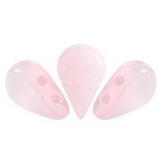 5x8mm Glass beads Amos® by Puca® - Light Pink Opal x10g|raw }}