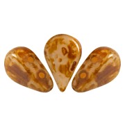 5x8mm Amos® Glass beads by Puca® - Light Pink Opal Travertin x10g|raw }}