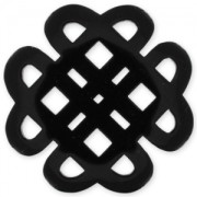 Spacer Flower 48 mm black x1