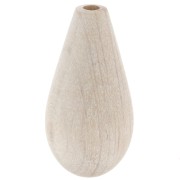 30x15mm Pear-shaped raw wooden bead to be decorated by Puca® - Jesse x1