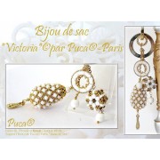 30x15mm Pear-shaped raw wooden bead to be decorated by Puca® - Jesse x1