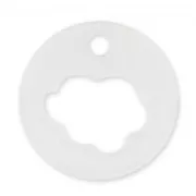 hollow Sequin 18 mm cloud white x1