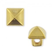 button square CCB 6,5 mm gold tone mat x1|raw }}
