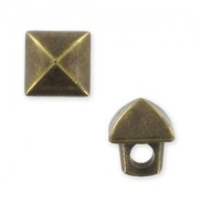 button square CCB 6,5 mm bronze x1