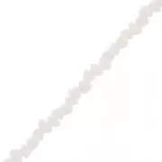 3mm Glass beads irregular faceted - Beige x33cm