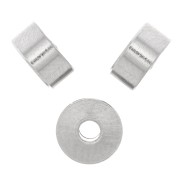 6x3mm Stainless steel 304 Heishi bead - flat disc x1|raw }}