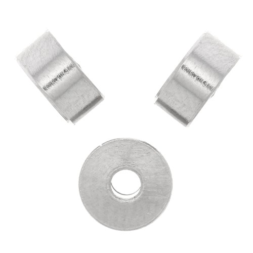 6x3mm Stainless steel 304 Heishi bead - flat disc x1