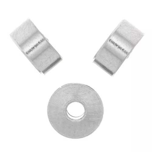 6x3mm Stainless steel 304 Heishi bead - flat disc x1