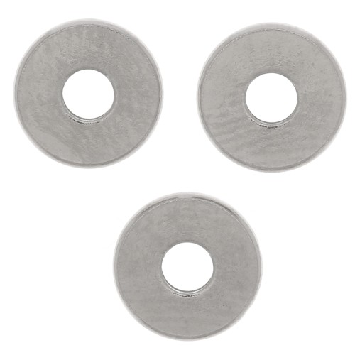 6x1mm Stainless steel 304 Heishi bead - flat disc x15