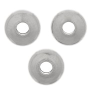 6x2mm Stainless steel 304 Heishi bead - flat disc x15