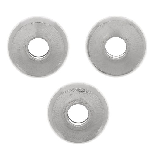 6x2mm Stainless steel 304 Heishi bead - flat disc x15