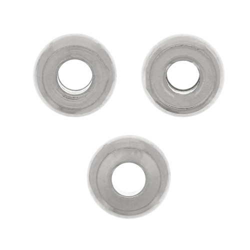4x2mm Stainless steel 304 Heishi bead - flat disc x20