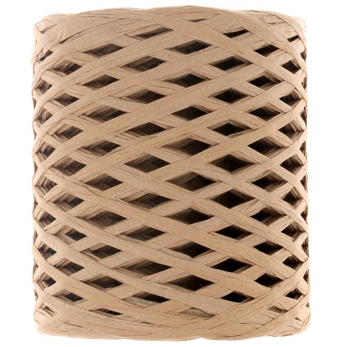 Imitation raffia thread for crocheting and knitting - Beige x200m