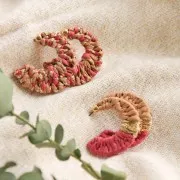 Imitation raffia thread for crocheting and knitting - Beige x200m