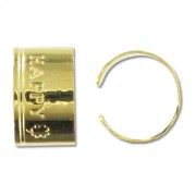 Clip On Earring Finding 11x7mm Gold tone x10|raw }}