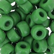 Large hole beads - Pony Beads - 9 mm - Preciosa - Opaque Olive Green x15|raw }}
