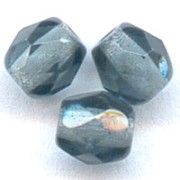 Fire Polished faceted round beads 5mm Montana x50|raw }}