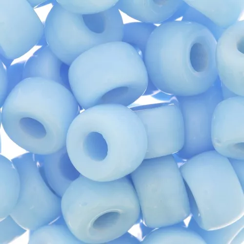 Large hole beads - Pony Beads - 9 mm - Preciosa - Light blue x15