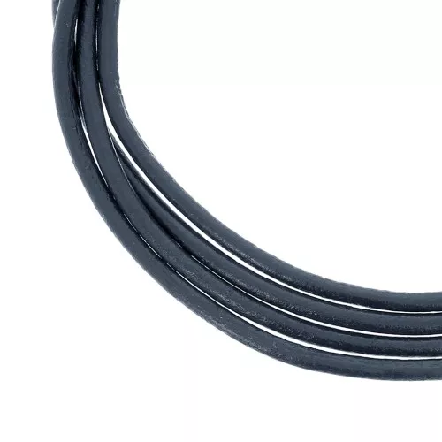 Leather cord 3mm Night blue x 1m