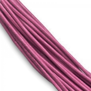 Leather cord 3mm Antique Rose x 1m