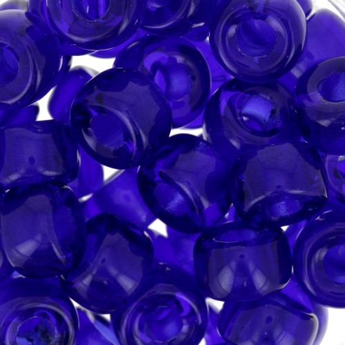 Large hole beads - Pony Beads - 9 mm - Preciosa - Sapphire x15