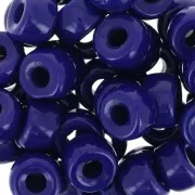 Large hole beads - Pony Beads - 9 mm - Preciosa - Cobalt Blue x15
