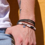 Leather cord 1,5mm Black x 2m