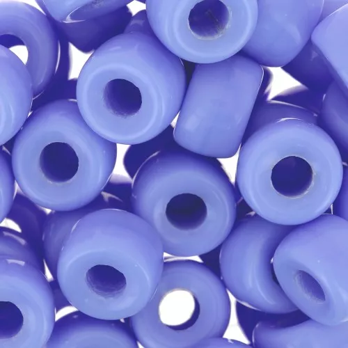 Large hole beads - Pony Beads - 9 mm - Preciosa - Light Blue Opaque x15