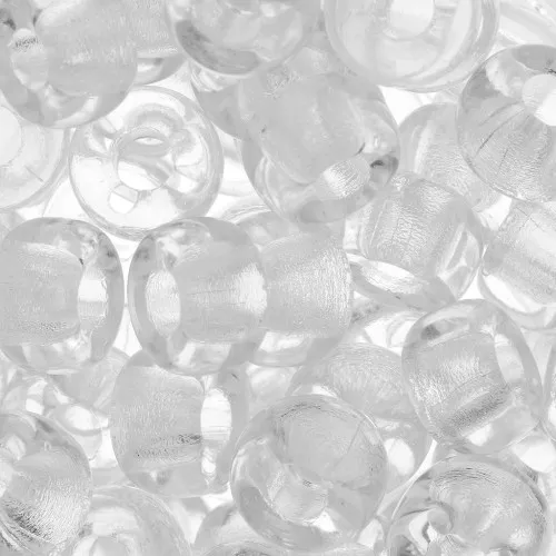 Large hole beads - Pony Beads - 9 mm - Preciosa - Crystal x15