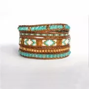 Leather cord 1,5mm Metallic Bronze x 2m