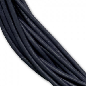 Leather cord 1,5mm Dark Navy Blue x 2m