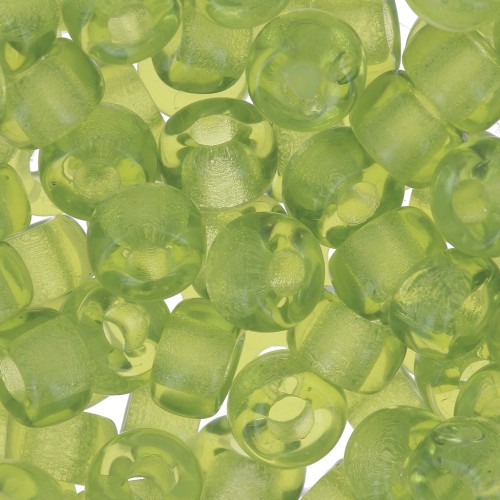 Large hole beads - Pony Beads - 6 mm - Preciosa - Olivine x15