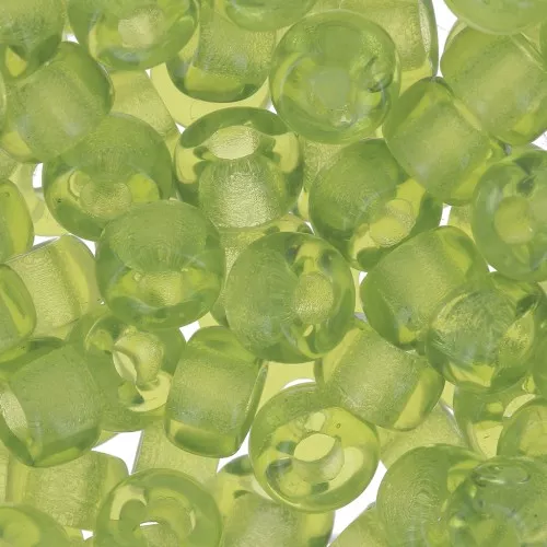 Large hole beads - Pony Beads - 6 mm - Preciosa - Olivine x15