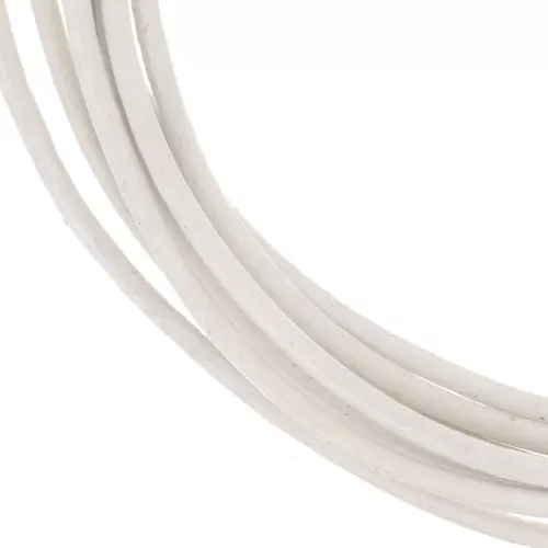 Leather cord 1,5mm White x 2m