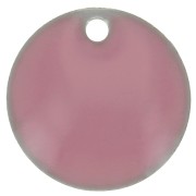 10mm Metal and epoxy resin round sequins - Antique pink x10|raw }}